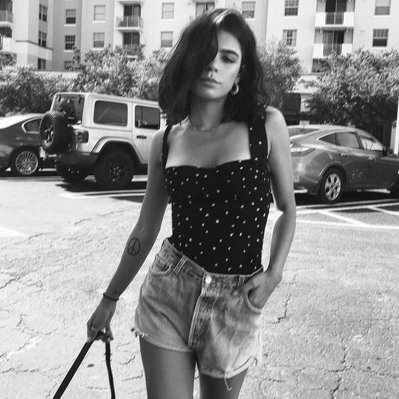 Dot Strap Top
