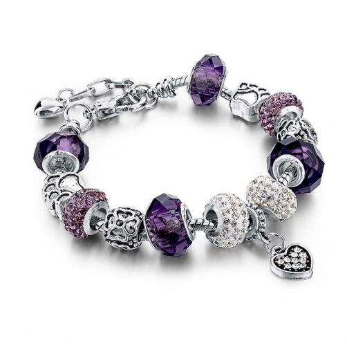 Thin Beaded Charm Bracelets