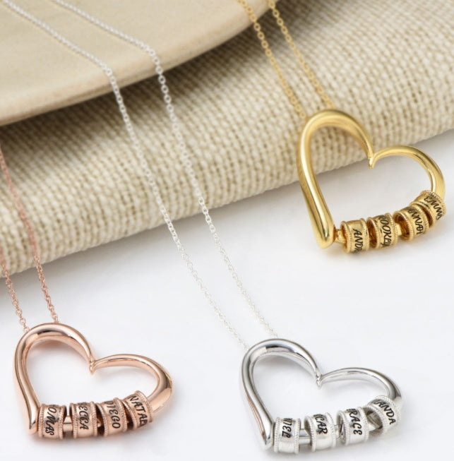Personalized Heart Necklaces