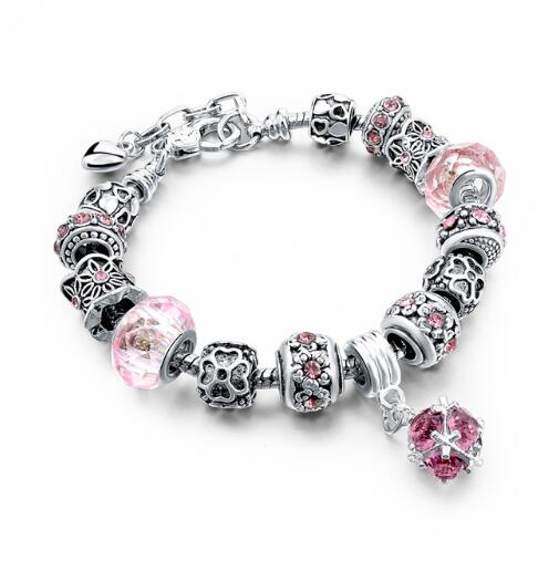 Thin Beaded Charm Bracelets