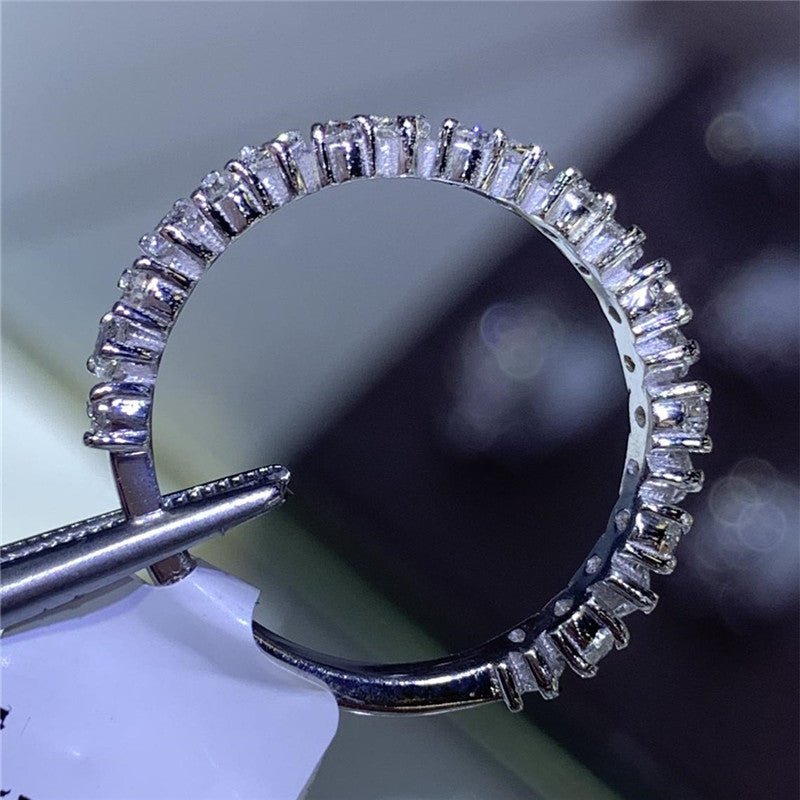 Inlaid Waterdrop Rings